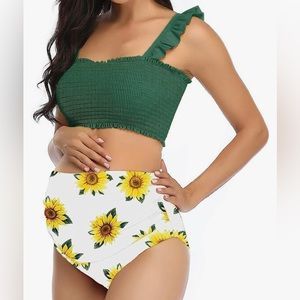 Maternity High Waist Bikini Swimsuit